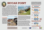 Siccar Point Interpretation board